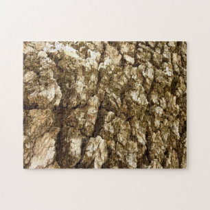 Puzzle Diseño Texturizado Natural de Corteza de Árbol II
