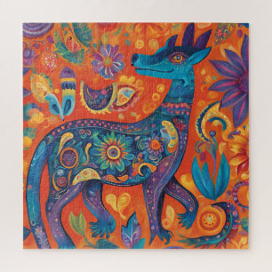 Puzzle Diseño vibrante de Alebrijes en México tradicional