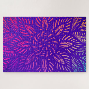 Puzzle Diseño Vibrante de Mandala
