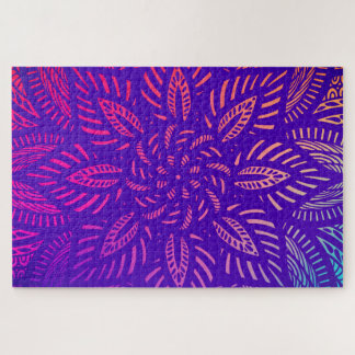 Puzzle Diseño Vibrante de Mandala