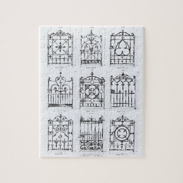 Puzzle Diseños para las verjas del arrabio, de (Vertical)