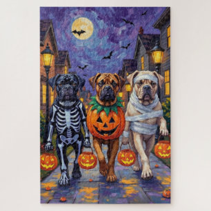 Puzzle Disfraces de Halloween para Bullmastiff haciendo '