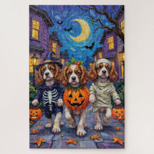 Puzzle Disfraces de Halloween para Cavalier King Charles 