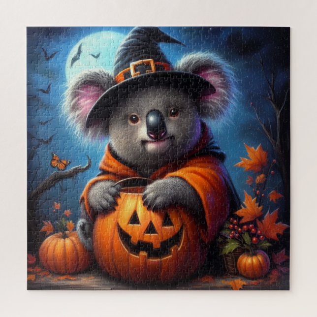 Puzzle Disfraz de Halloween de Koala (Vertical)