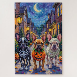 Puzzle Disfraz de Halloween para Trick-or-Treat de Bulldo