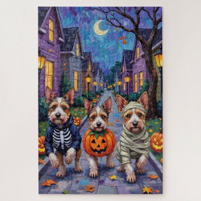 Puzzle Disfraz de Halloween para trucos o trato de Biewer (Vertical)