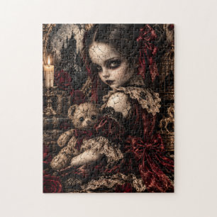 Puzzle Disfraz de muñeca de porcelana para Halloween