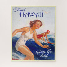 Disfruta Del Afiche De Surf Hawaii Travel