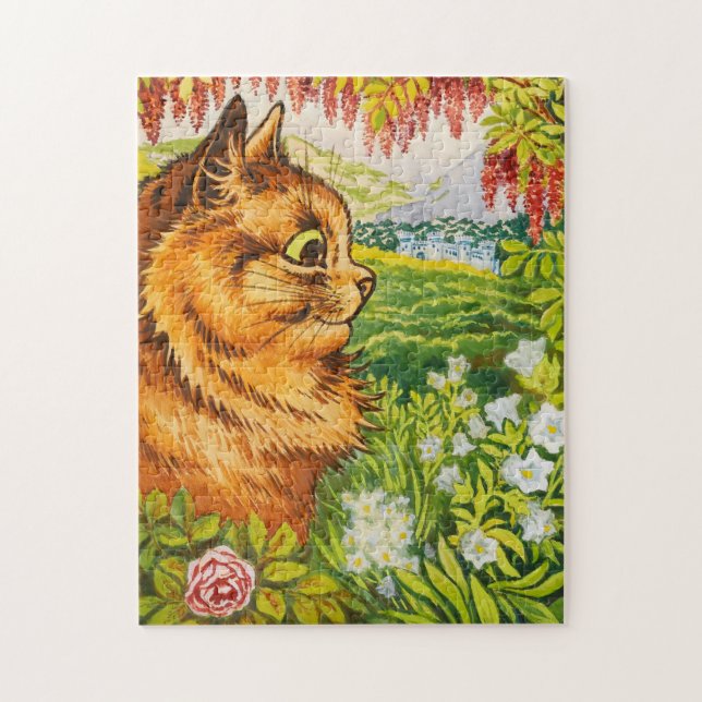 Puzzle Disfrutando de la vista de Louis Wain (Vertical)