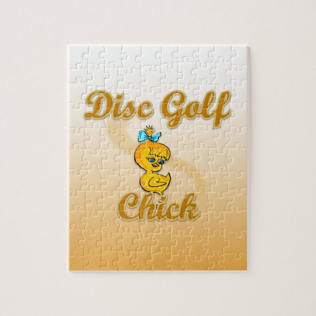 Puzzle Disk Golf Chick (Vertical)