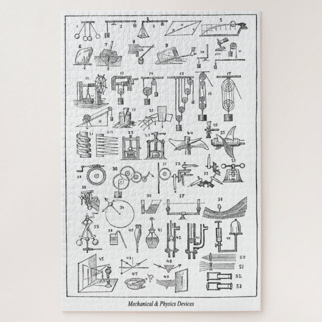 Puzzle Dispositivos mecánicos y físicos ~ Cyclopaedia ~ (Vertical)