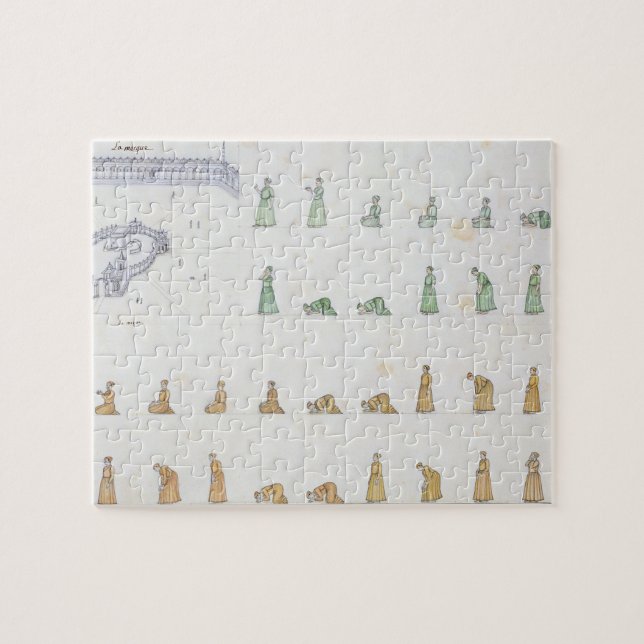 Puzzle Diversas posiciones del cuerpo durante rezo de (Horizontal)