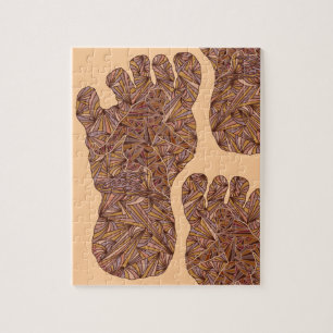 Puzzle Diversión de Bigfoot de la pista de Sasquatch