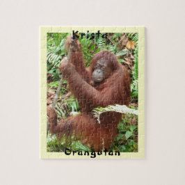Puzzle Diversión del bosque de Borneo del orangután de