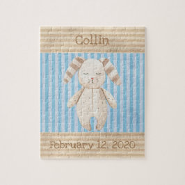 Puzzle Diversión en monograma de conejo chiquito