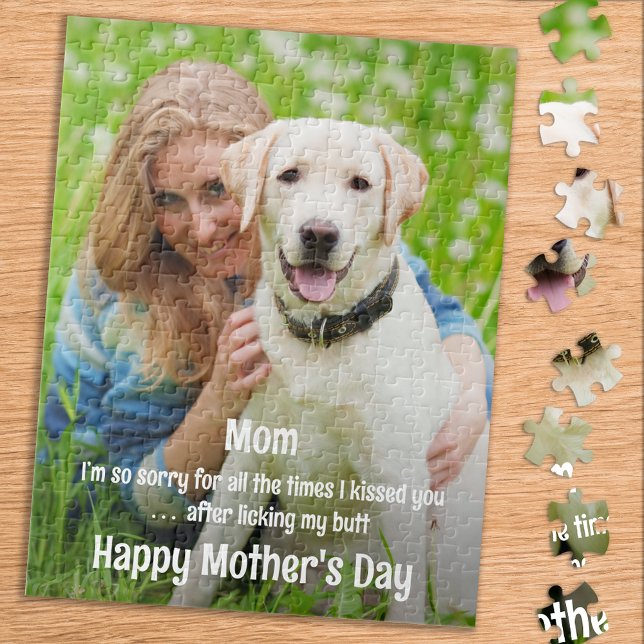 Puzzle Divertida Perro Mamá - Perro Día de la Madre - Fot (Subido por el creador)