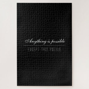 Puzzle Divertido color negro sólido para adultos