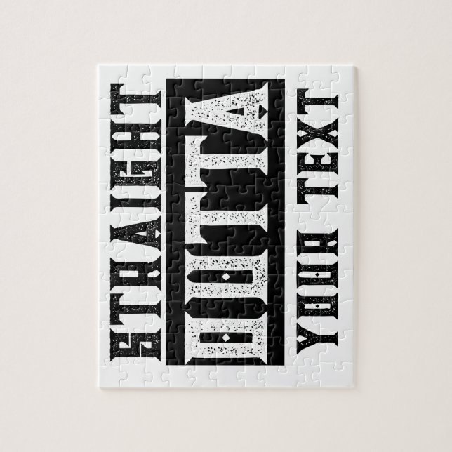 Puzzle Divertido 'Directamente Fuera de tu texto' (Vertical)