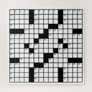 Puzzle Divertido juego de crucigrama en blanco y negro