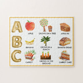 Puzzle Divertido nombre personalizado de ABC