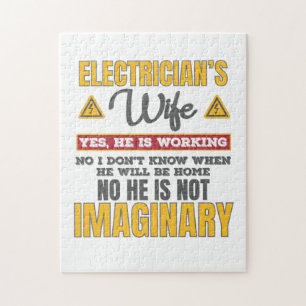 Puzzle Divertido regalo de esposa de electricistas Sí es