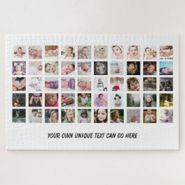 Puzzle DIY personalizado único de 50 Collages de fotos