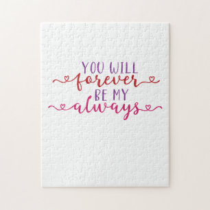 Puzzle Doble Regalo Que Siempre Serás Mi