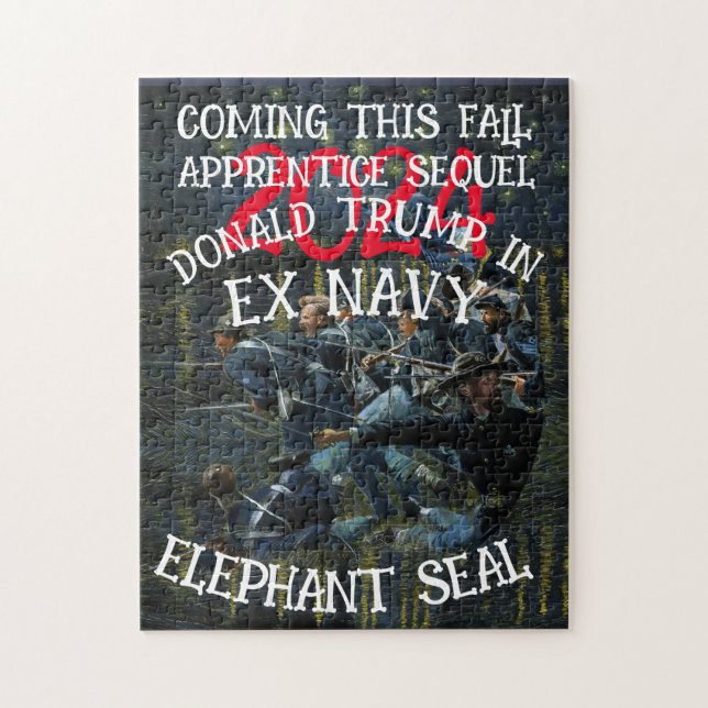 Puzzle DOD DOJ Ex Marina Foca Elefante Lucha en Jaula Par (Vertical)