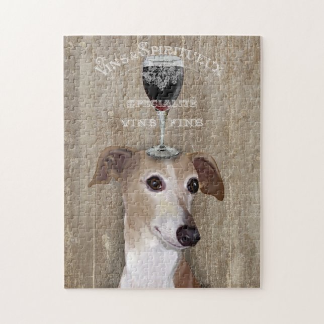 Puzzle Dog Au Vin Greyhound (Vertical)