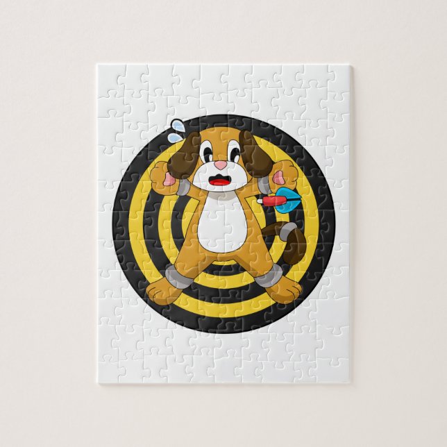 Puzzle Dog Darts Dart Dartboard (Vertical)