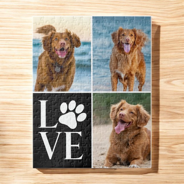 Puzzle Dog Lover Name Photo Collage Custom Love Pet (Subido por el creador)