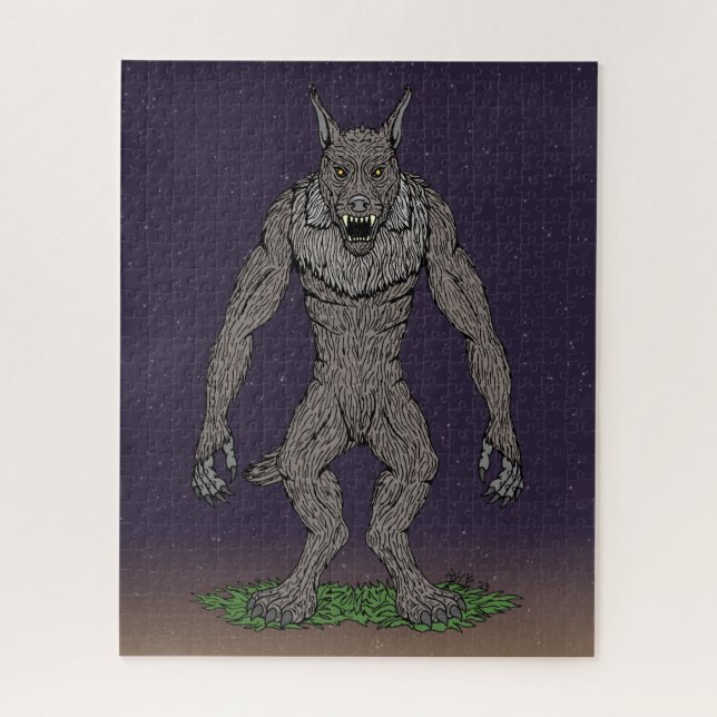 Puzzle Dogman Cryptid o Werewolf (Vertical)