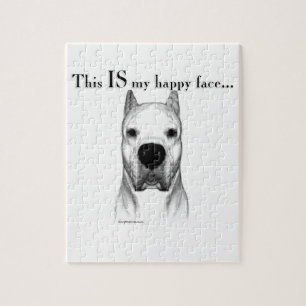 Puzzle Dogo Argentino Happy Face