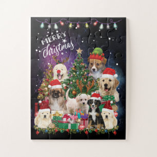 Puzzle Dogs Feliz Navidad