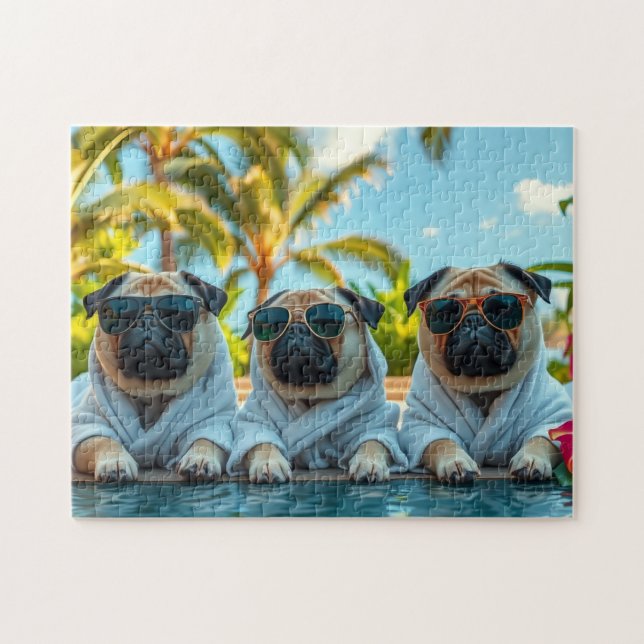 Puzzle Dogs on vacation (Horizontal)