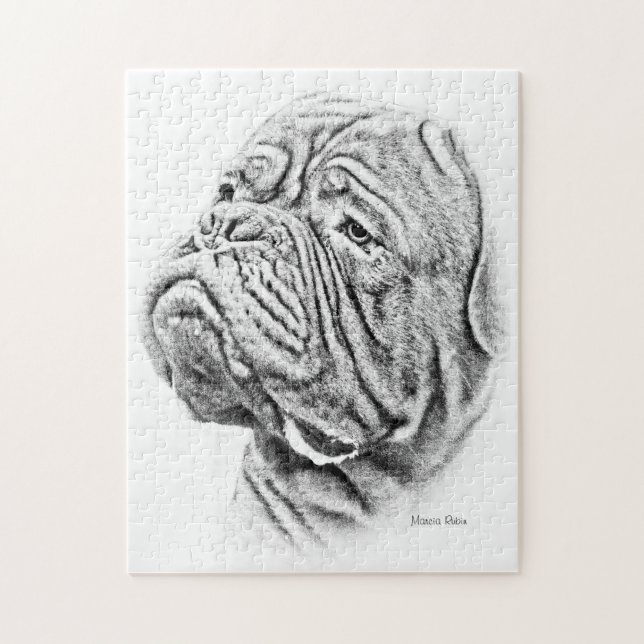 Puzzle Dogue De Bordeaux - mastín francés (Vertical)