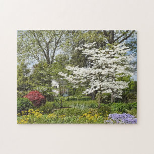 Puzzle Dogwood en flor