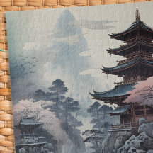 Dolor tradicional del templo japonés