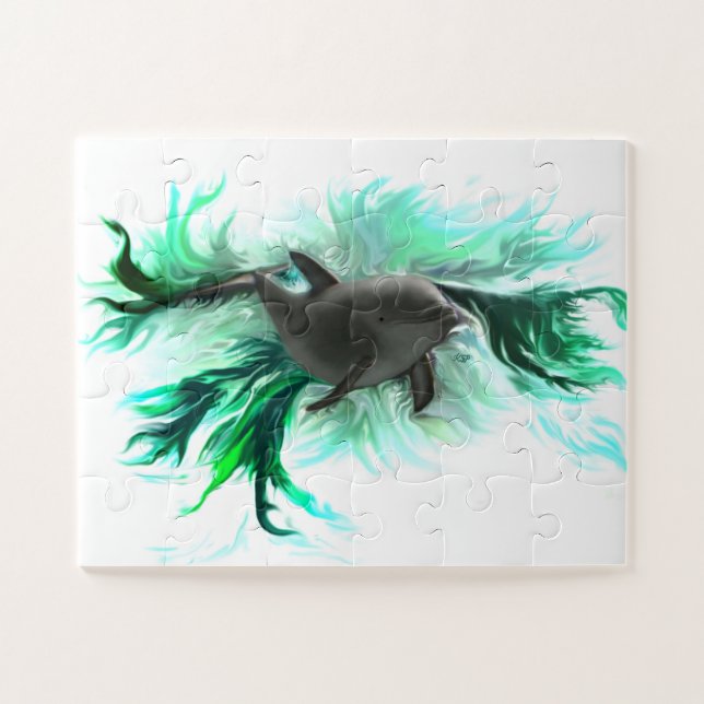 Puzzle Dolphin Baby (Horizontal)