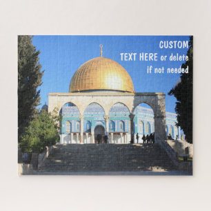 Puzzle Dome of the Rock, Jerusalem, custom message option