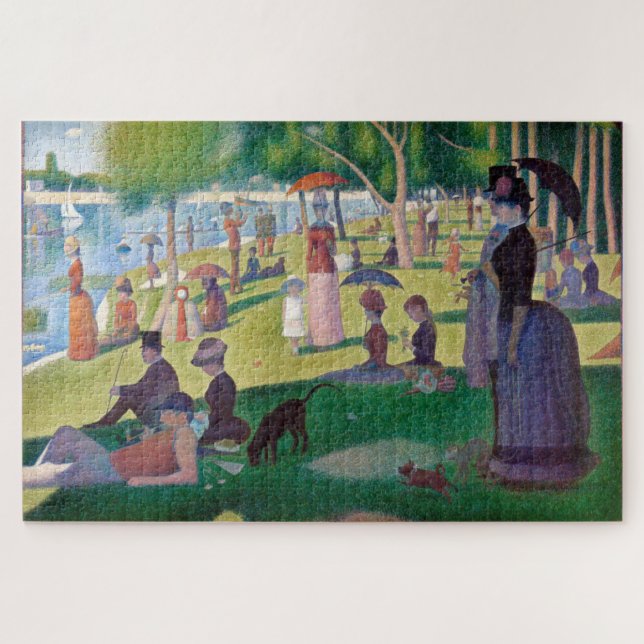 Puzzle Domingo por la tarde en La Grande Jatte, Seurat (Horizontal)