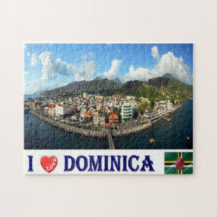 Puzzle Dominica - Roseau Wide - I Love -