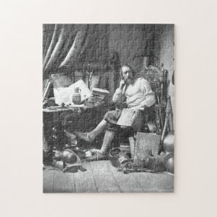 Puzzle Don Quijote en su estudio