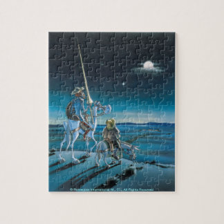 Puzzle Don Quijote y Sancho - dibujo animado del