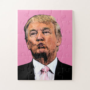 PUZZLE DONALD TRUMP KISS JIGSAL