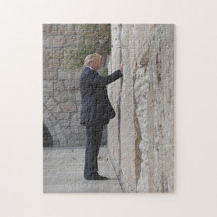 Puzzle Donald Trump pone la nota en pared occidental