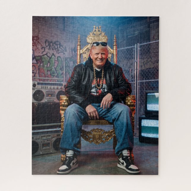 Puzzle Donald Trump rapero de Hip Hop  (Vertical)