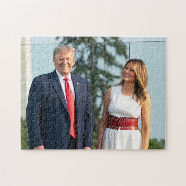 Puzzle Donald Trump y Melania 4 de julio de 2020 (Horizontal)