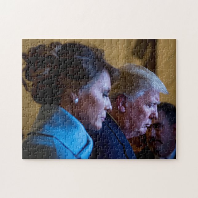 Puzzle Donald y Melania Trump - Día de la Inauguración (Horizontal)