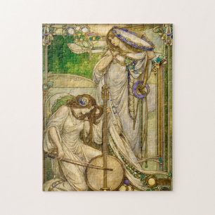 Puzzle Doncellas de la Música Art Nouveau Ilustración Vin